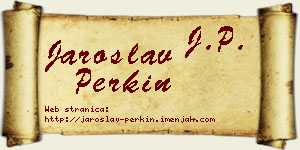Jaroslav Perkin vizit kartica